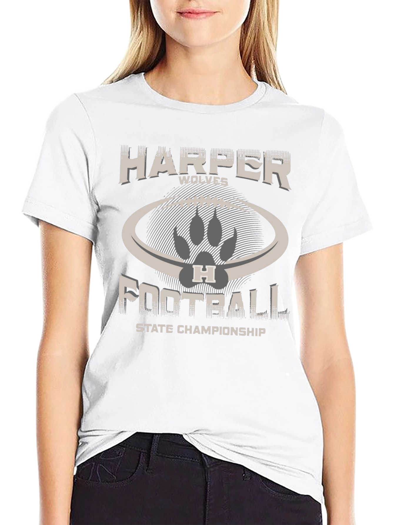 Harper Wolves Football State Championship T-Shirt
