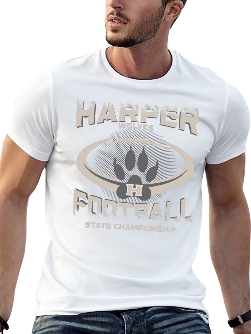 Harper Wolves Football State Championship T-Shirt