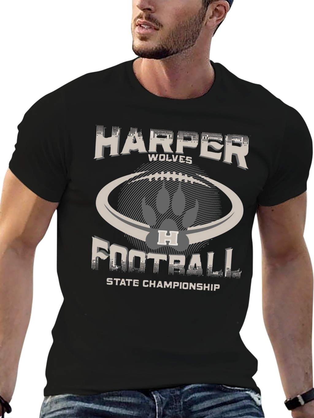 Harper Wolves Football State Championship T-Shirt