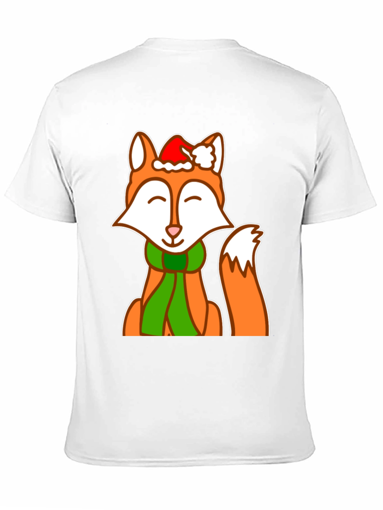 Festive Fox Graphic Tee - Holiday Cheer