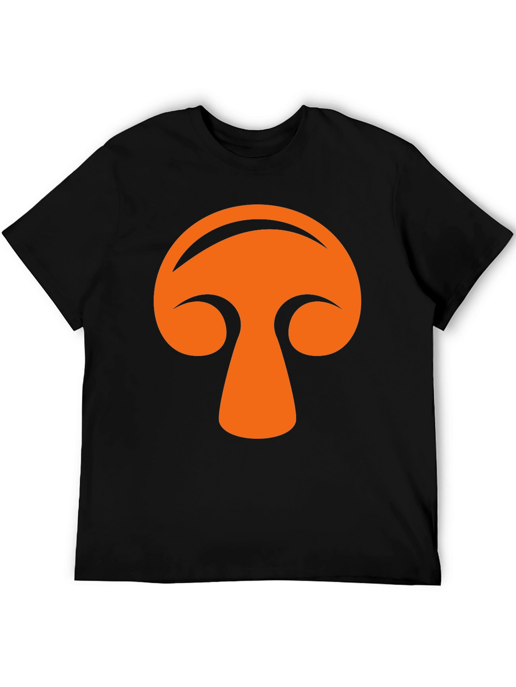 Funky Mushroom Graphic Tee - Black