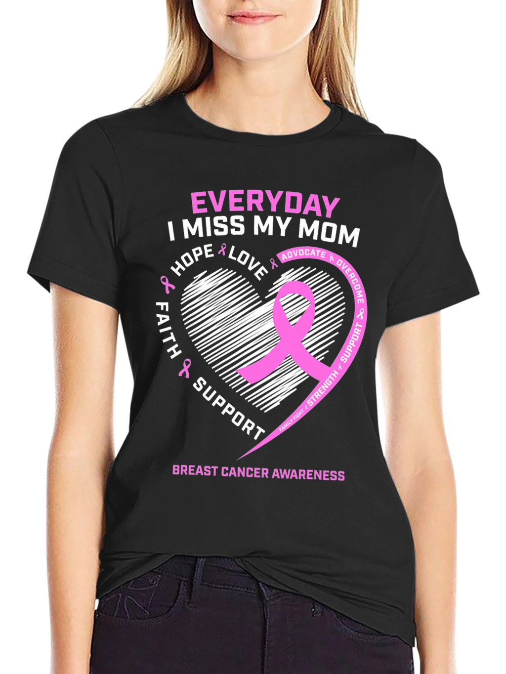 Breast Cancer Awareness T-Shirt - I Miss My Mom