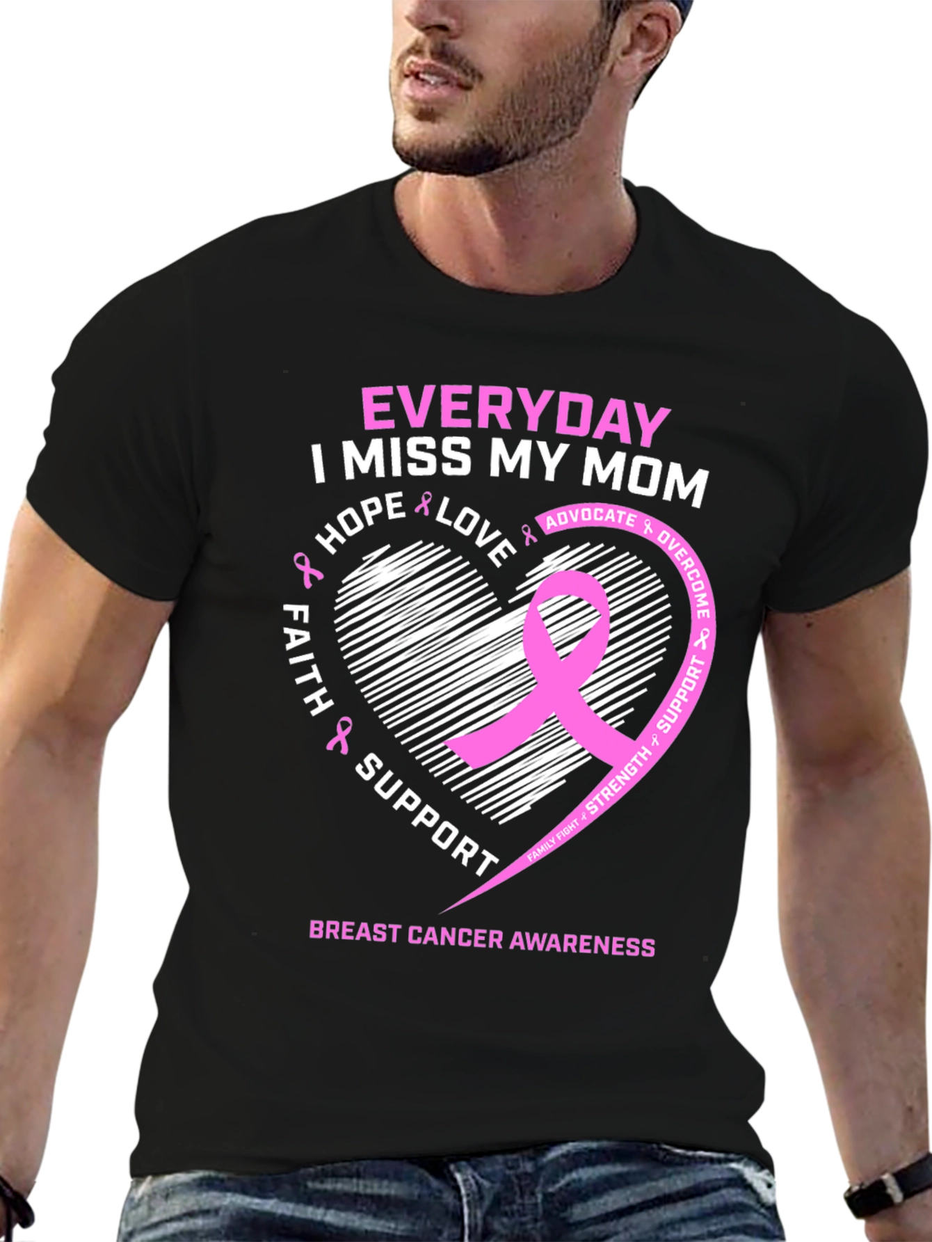 Breast Cancer Awareness T-Shirt - I Miss My Mom