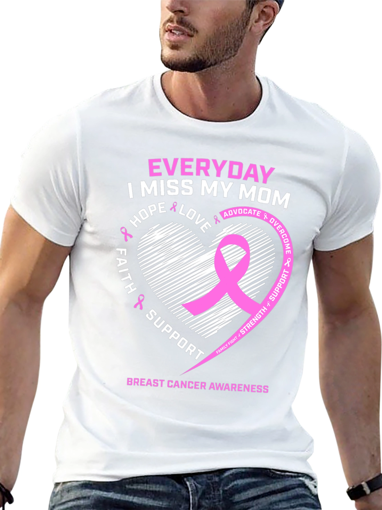 Breast Cancer Awareness T-Shirt - I Miss My Mom