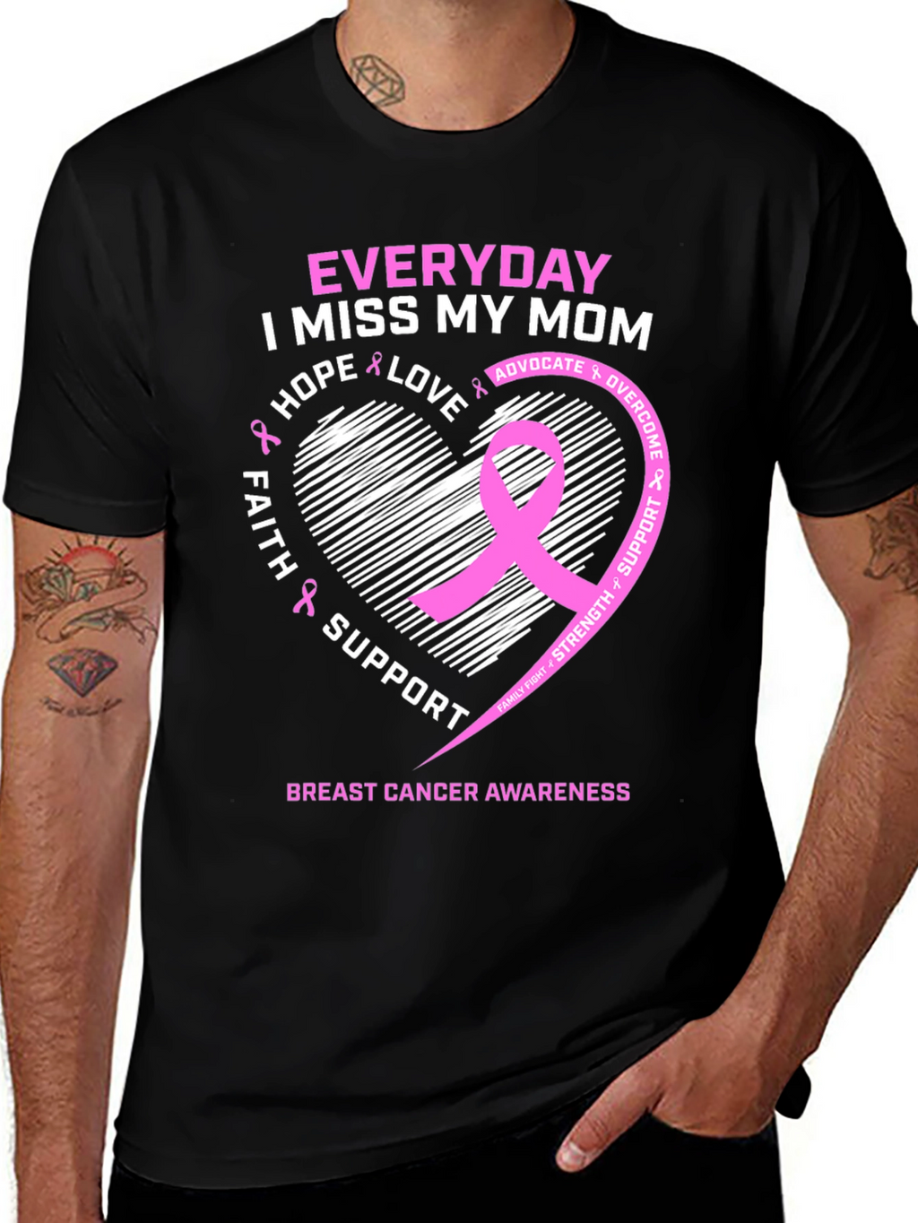 Breast Cancer Awareness T-Shirt - I Miss My Mom