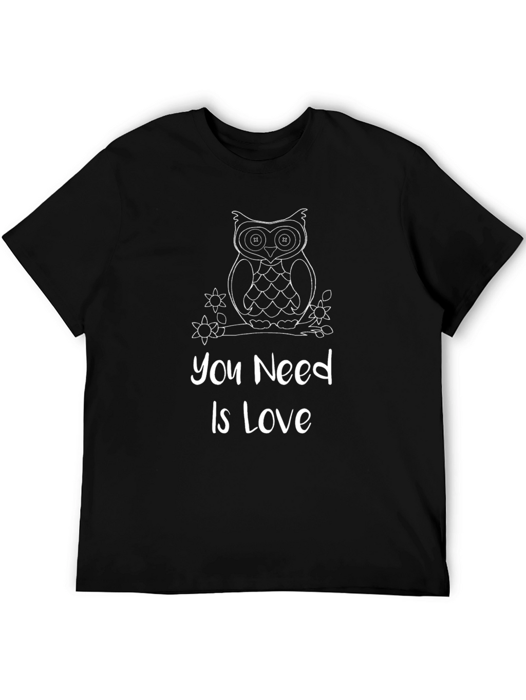 Owl You Need Is Love Black T-Shirt