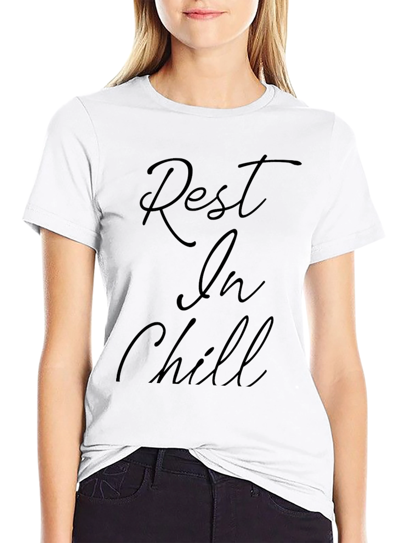 Rest In Chill Black Graphic T-Shirt