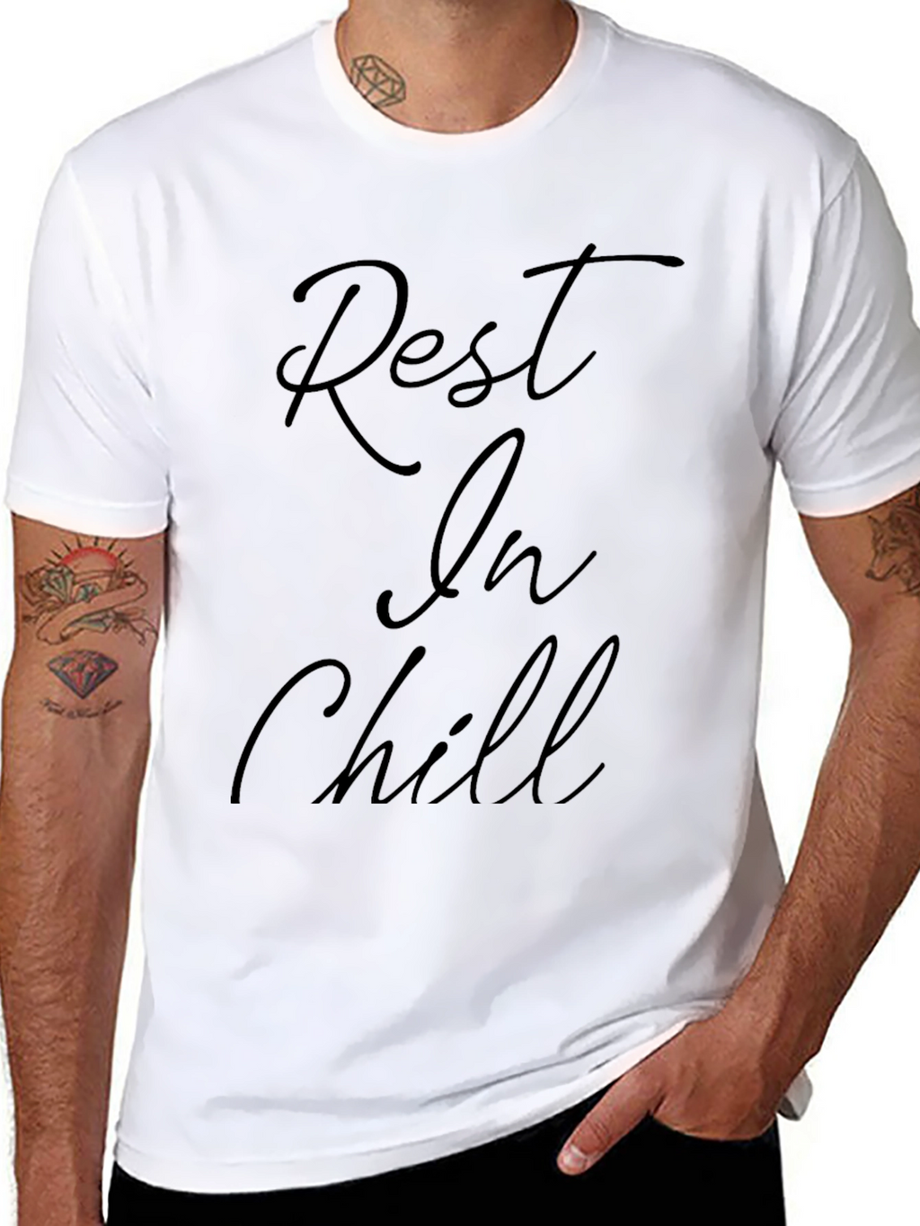 Rest In Chill Black Graphic T-Shirt