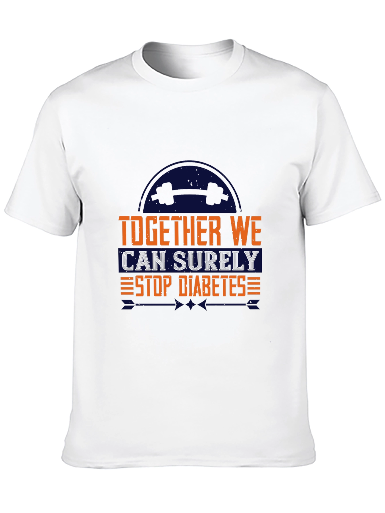 Together We Can Stop Diabetes Black T-Shirt