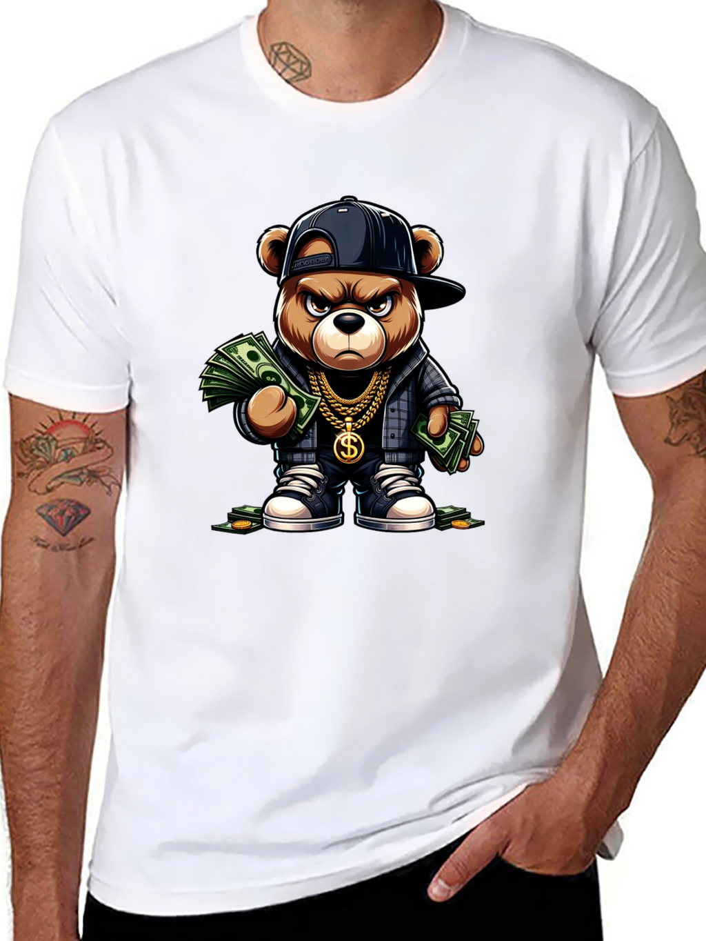 Gangster Teddy Bear T-Shirt