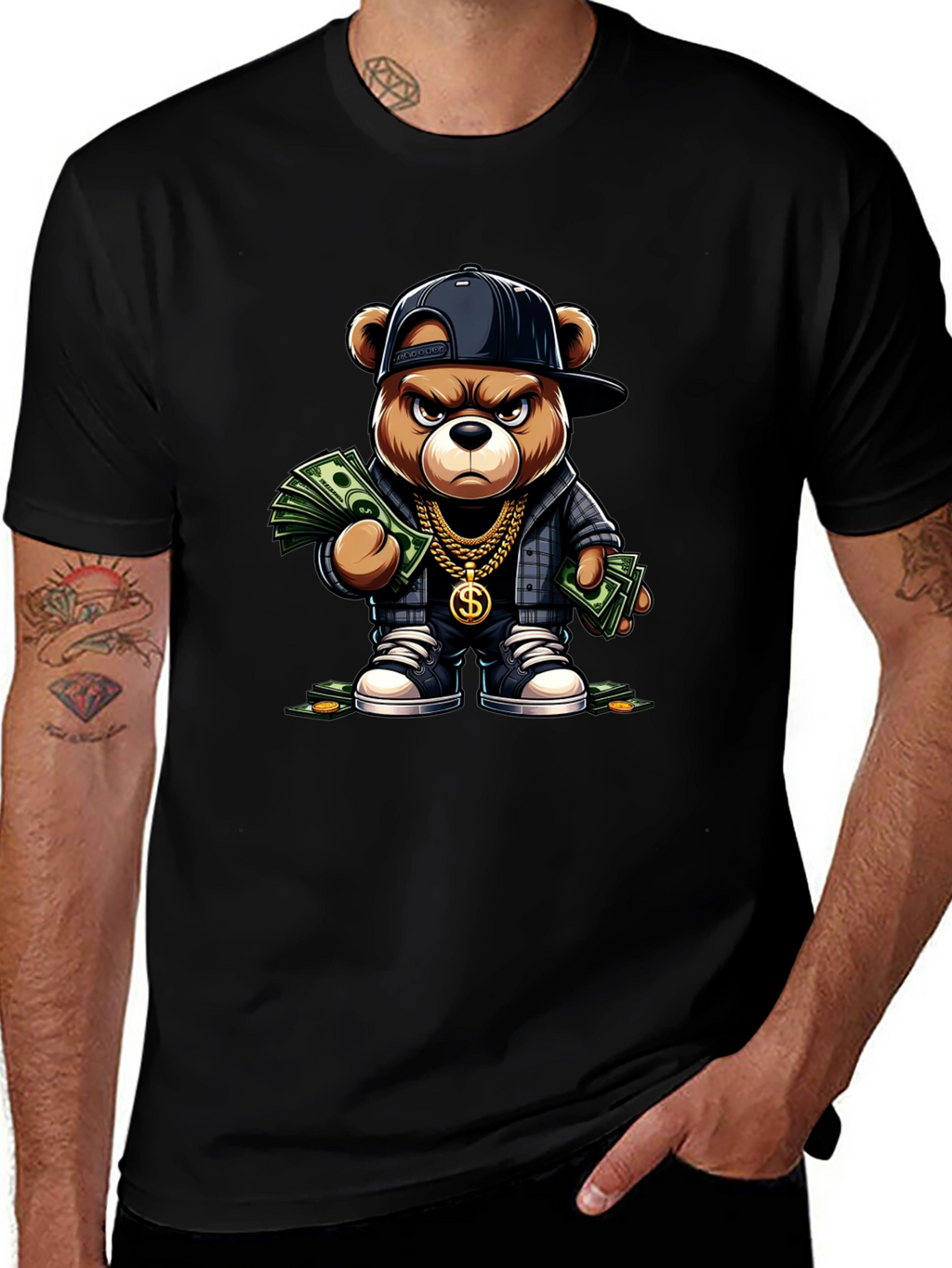 Gangster Teddy Bear T-Shirt