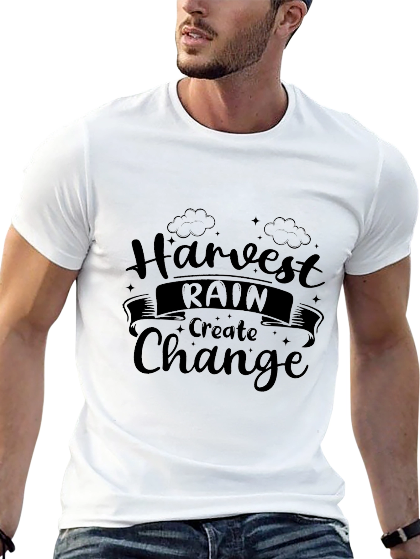 Harvest Rain Change Black Graphic Tee
