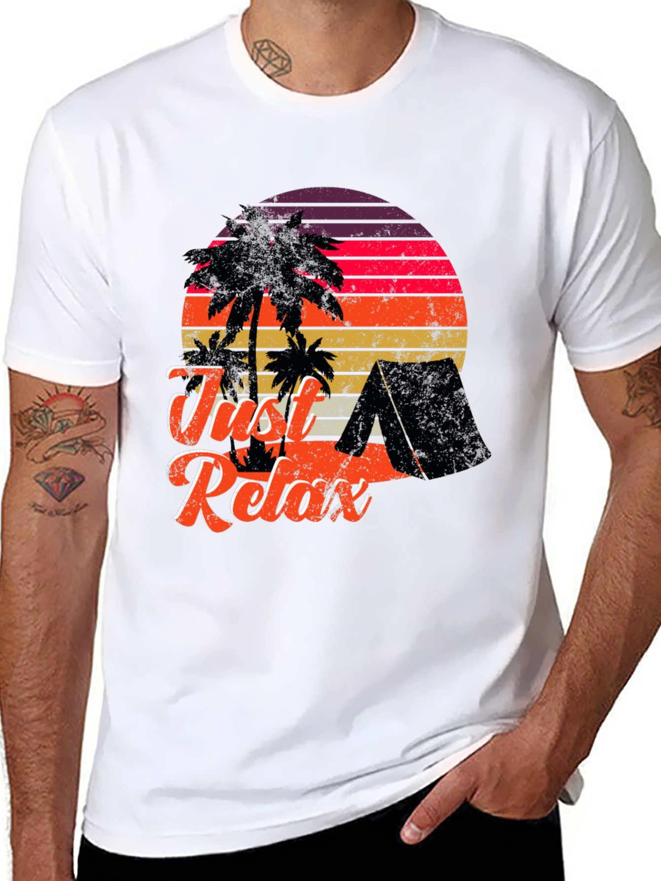 Just Relax Retro Camping T-Shirt