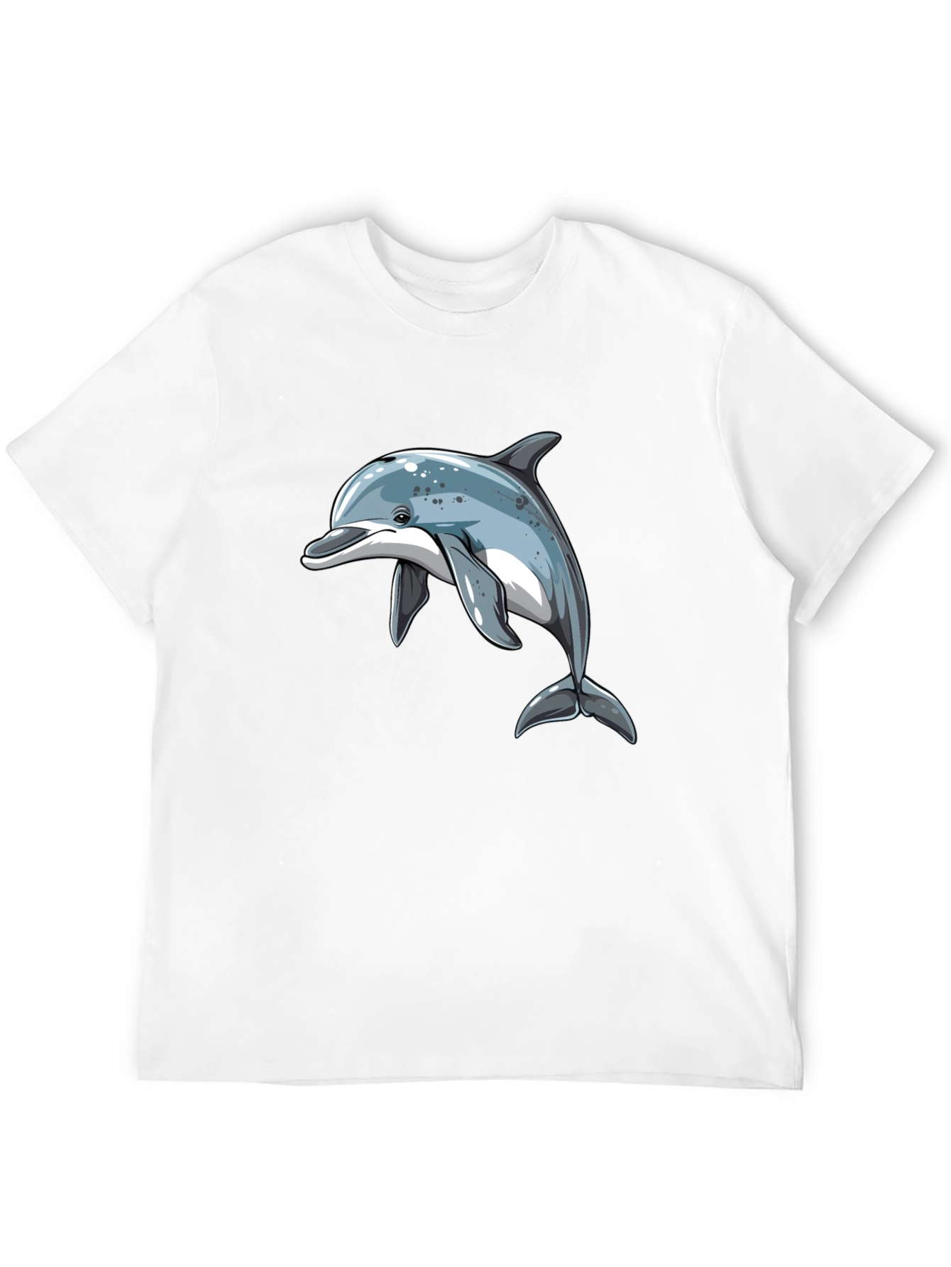 Dolphin Graphic Black T-Shirt - Stylish Casual Wear