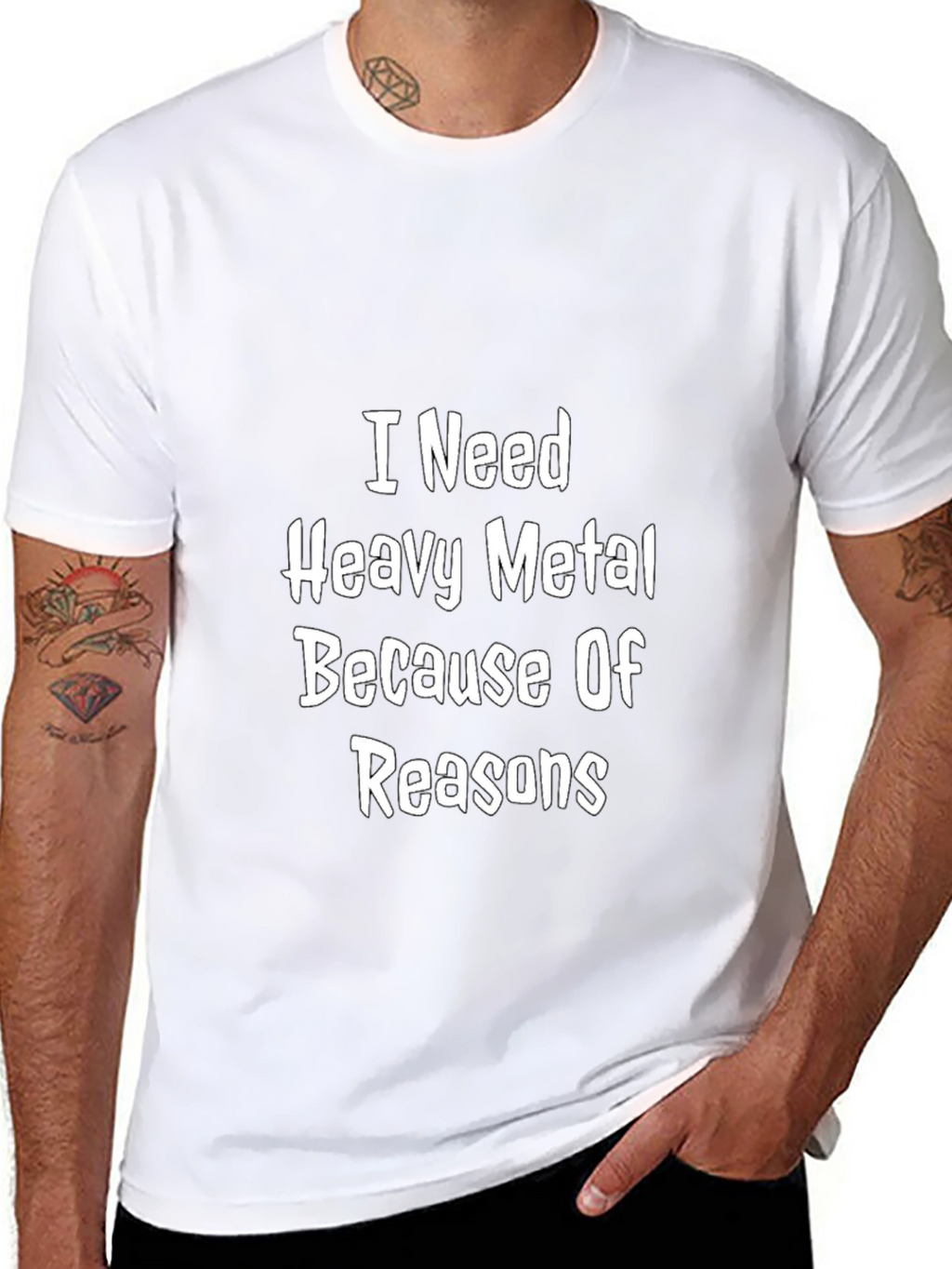 I Need Heavy Metal T-Shirt - Black Graphic Tee