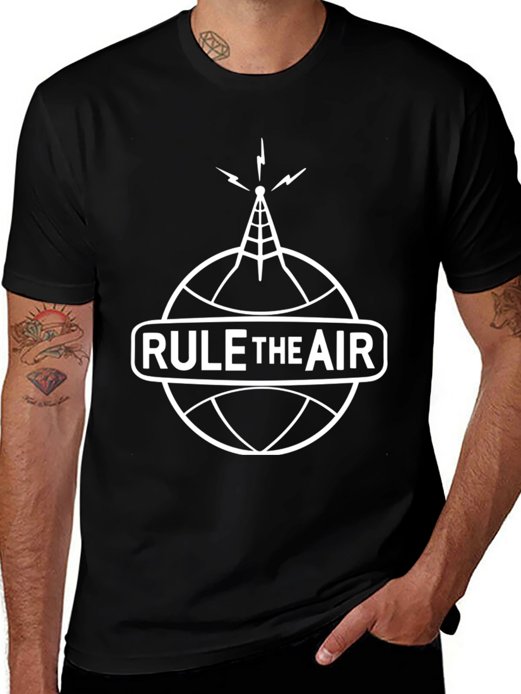 Rule the Air Graphic T-Shirt - Black Tee