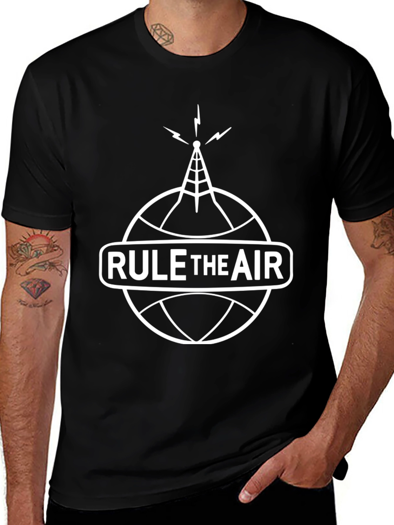 Rule the Air Graphic T-Shirt - Black Tee