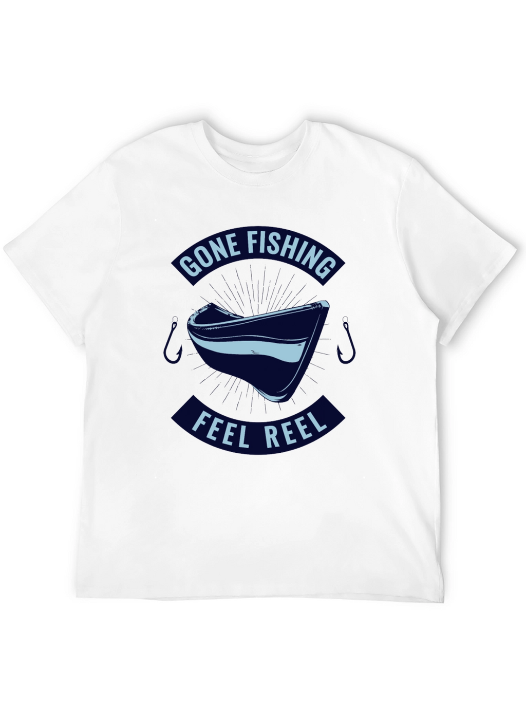 Gone Fishing Feel Reel T-Shirt - Black