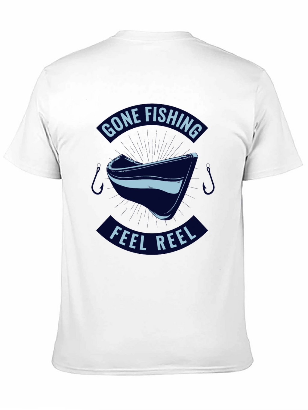 Gone Fishing Feel Reel T-Shirt - Black