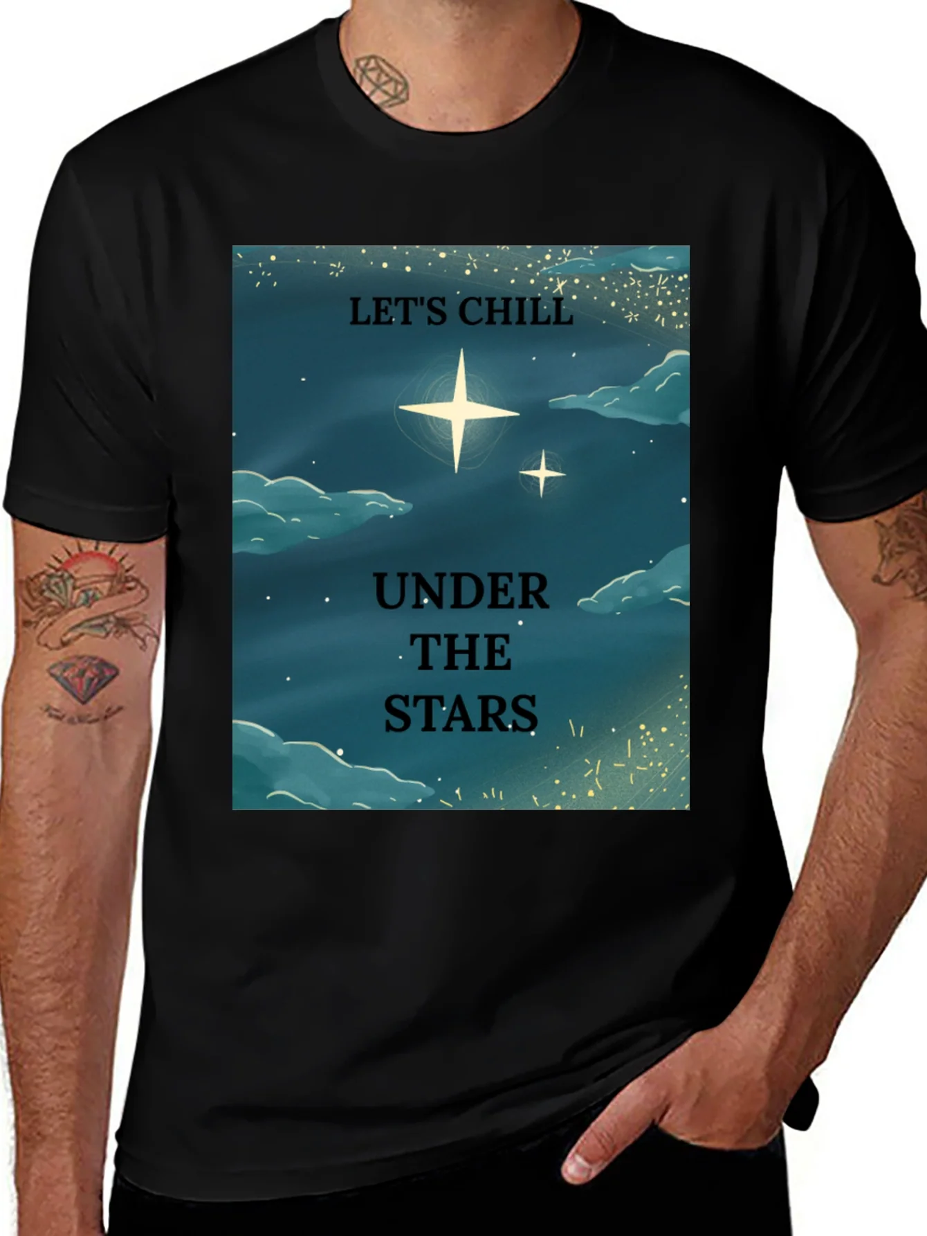 Lets Chill Under The Stars Graphic T-Shirt