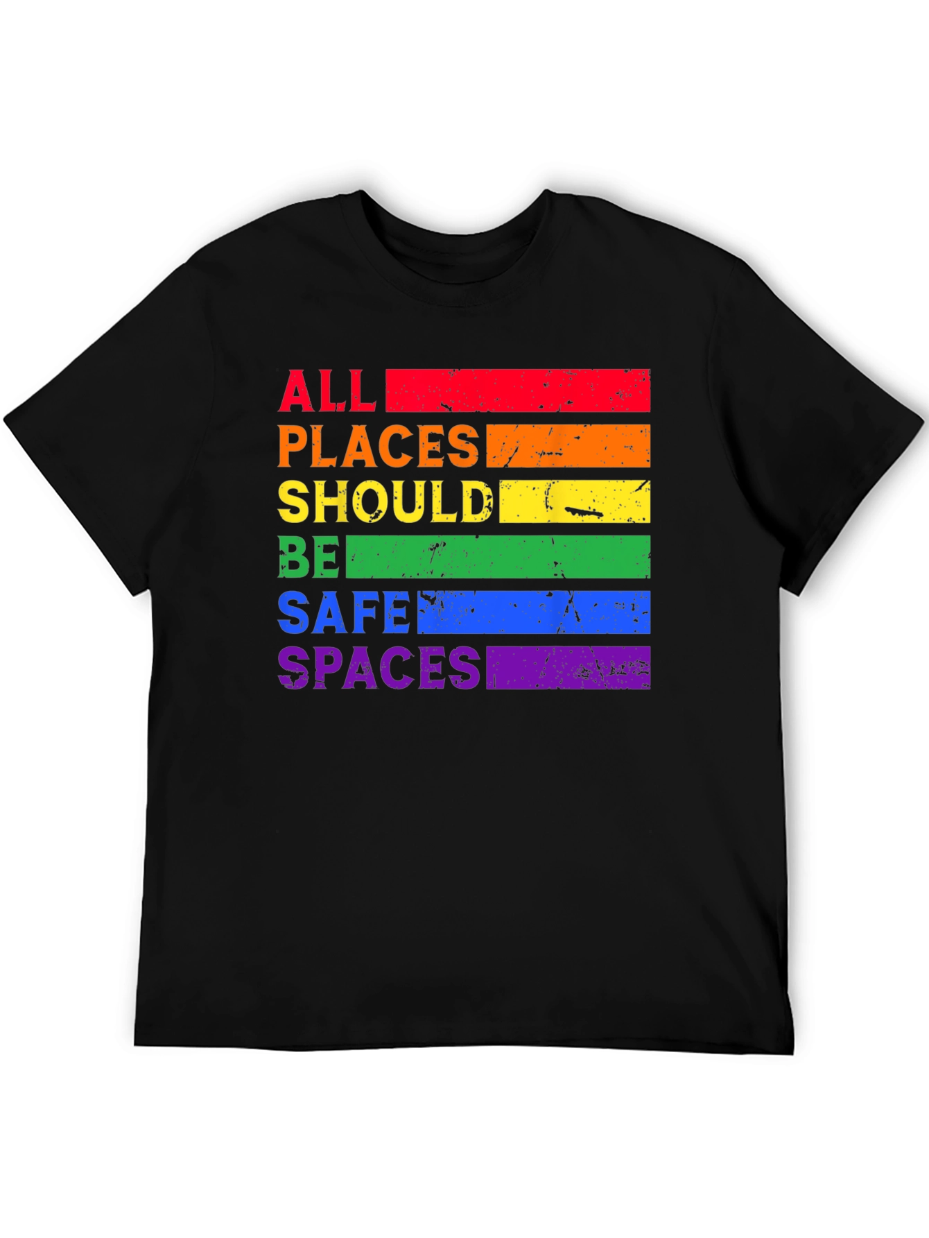 Rainbow All Places Should Be Safe Spaces T-Shirt