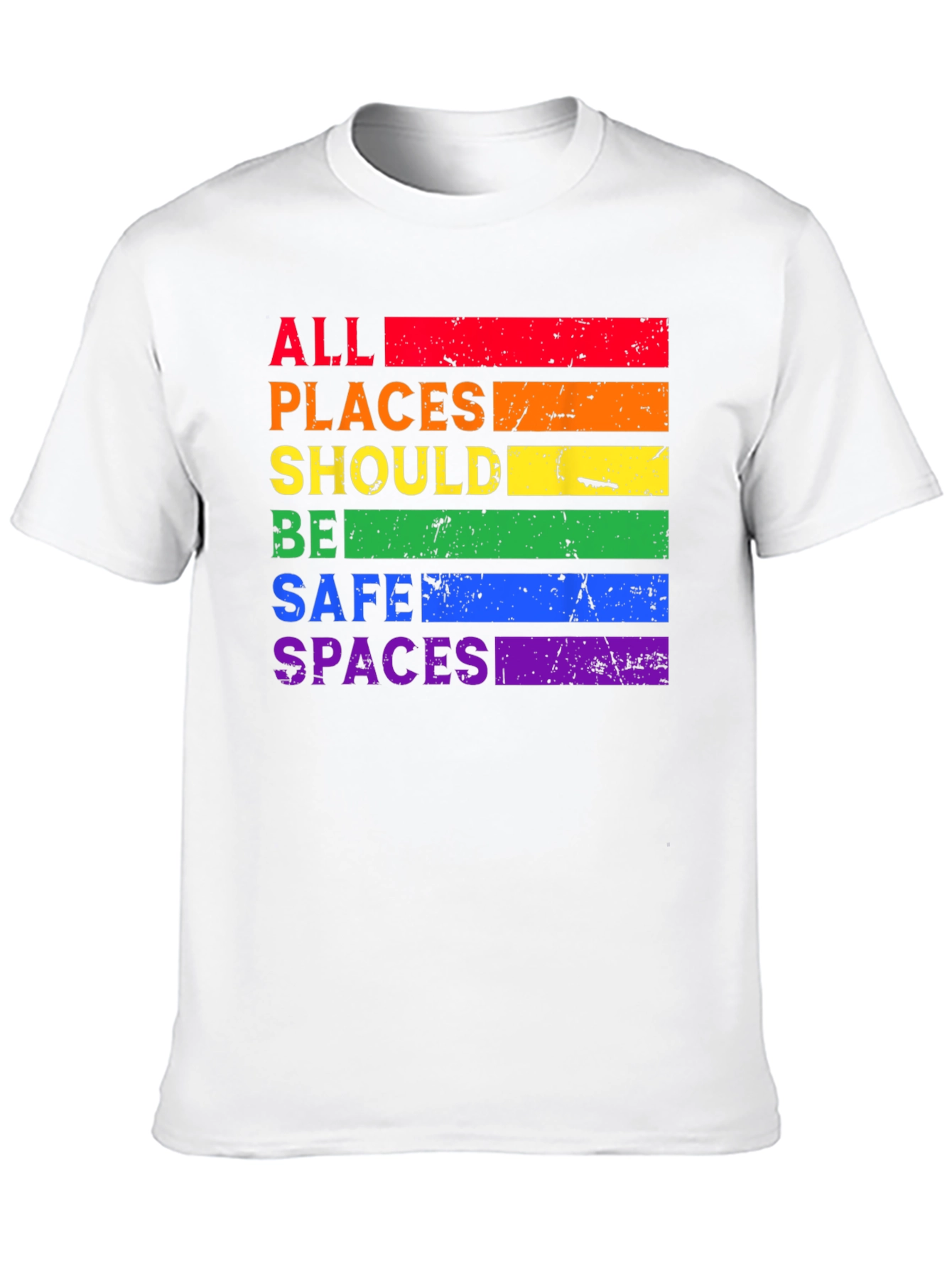 Rainbow All Places Should Be Safe Spaces T-Shirt