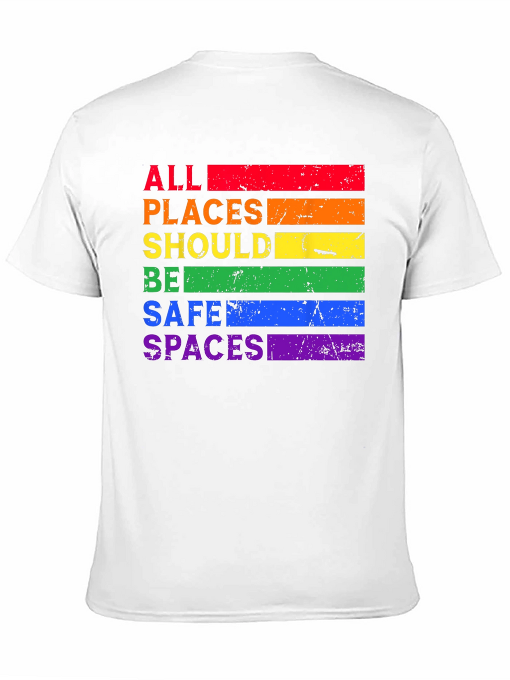 Rainbow All Places Should Be Safe Spaces T-Shirt
