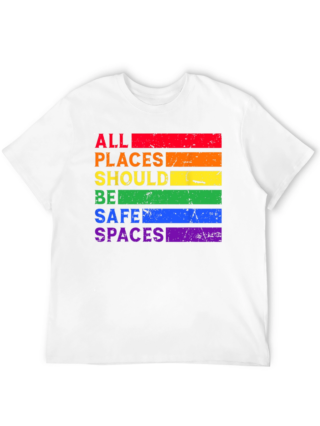 Rainbow All Places Should Be Safe Spaces T-Shirt