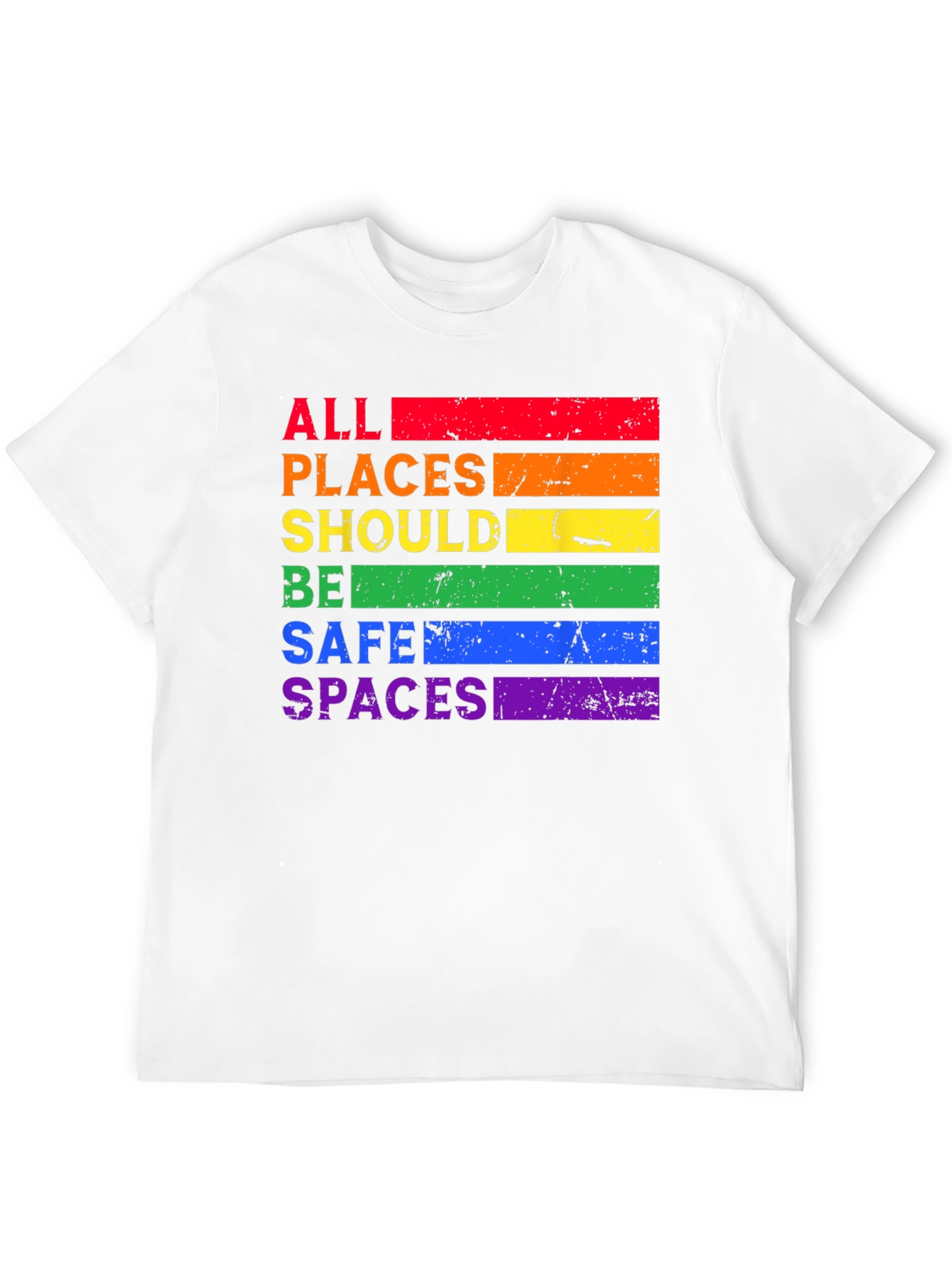 Rainbow All Places Should Be Safe Spaces T-Shirt