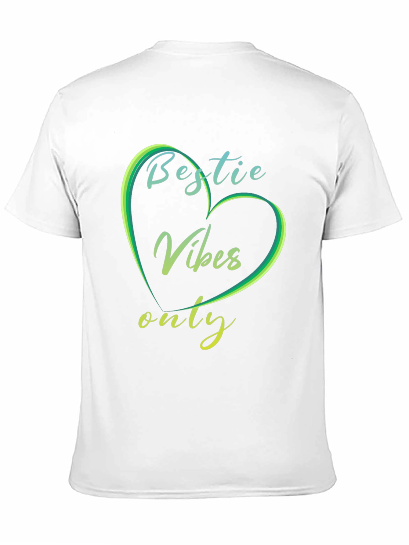 Bestie Vibes Only Graphic Tee - Trendy Casual Shirt