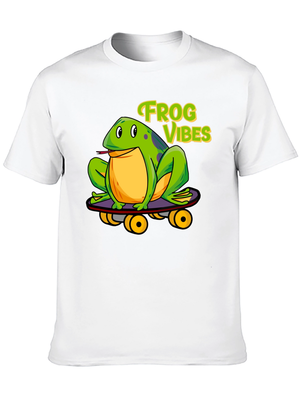 Frog Vibes Skateboarder Graphic Tee