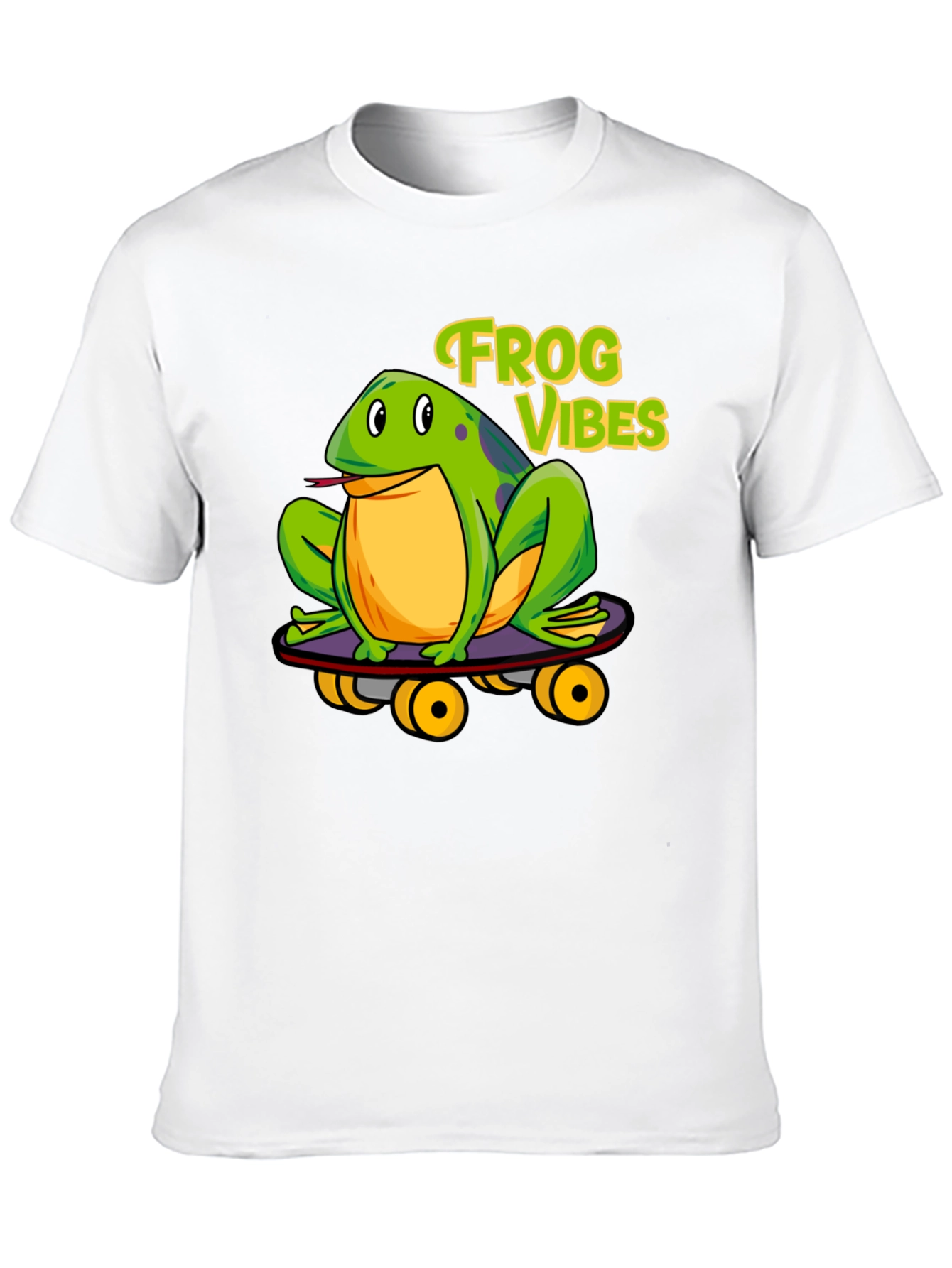 Frog Vibes Skateboarder Graphic Tee