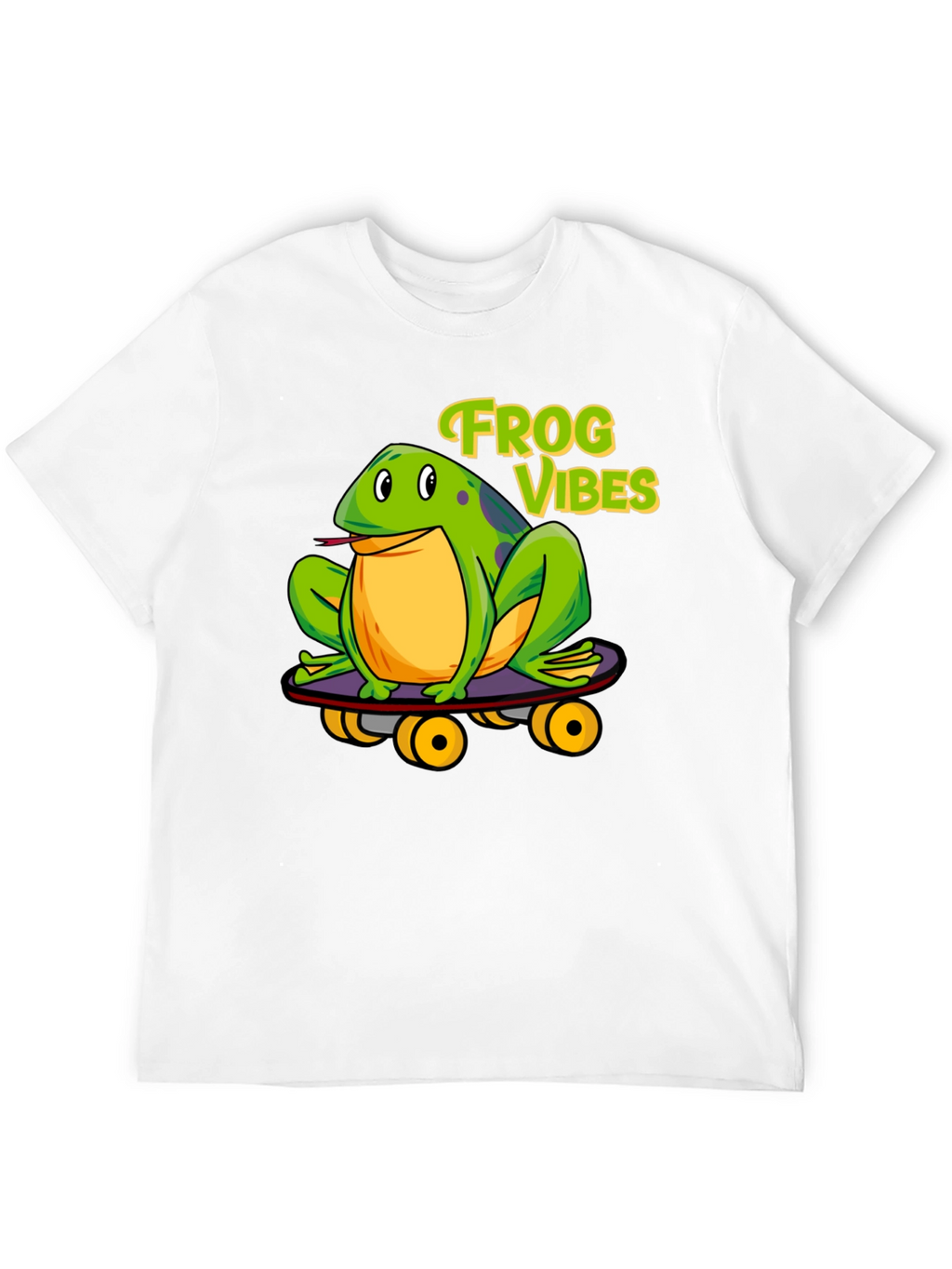 Frog Vibes Skateboarder Graphic Tee