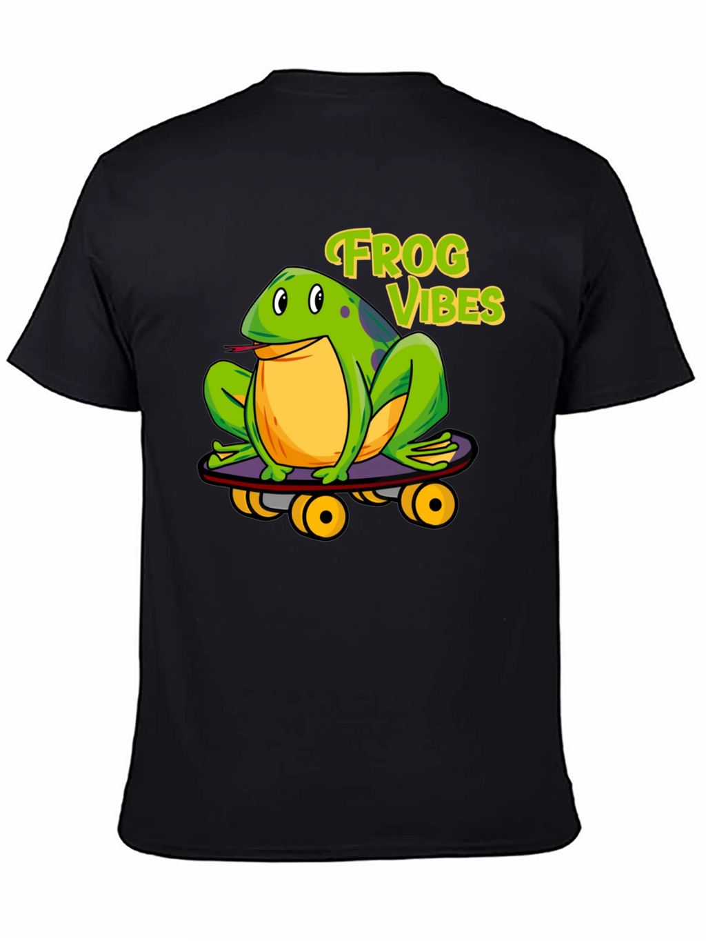 Frog Vibes Skateboarder Graphic Tee