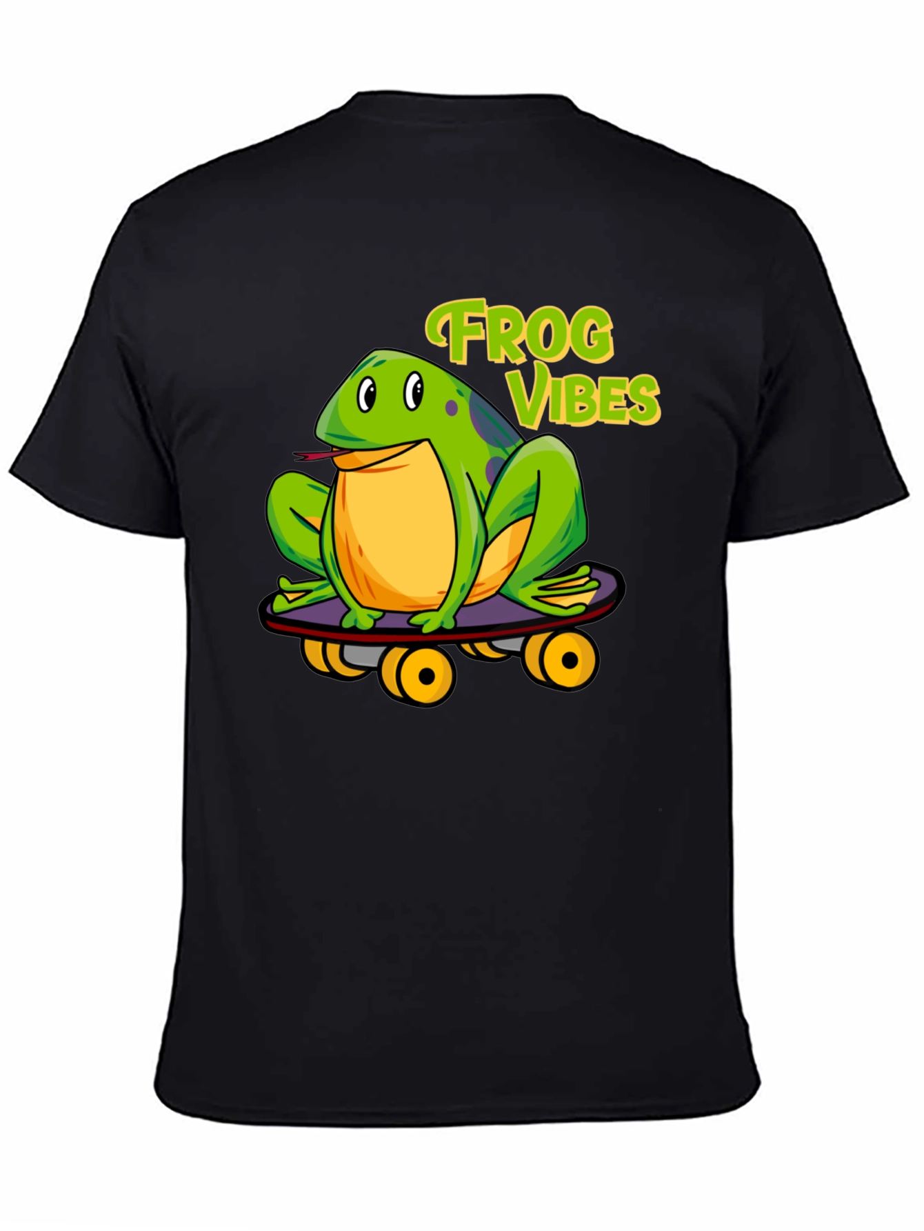 Frog Vibes Skateboarder Graphic Tee