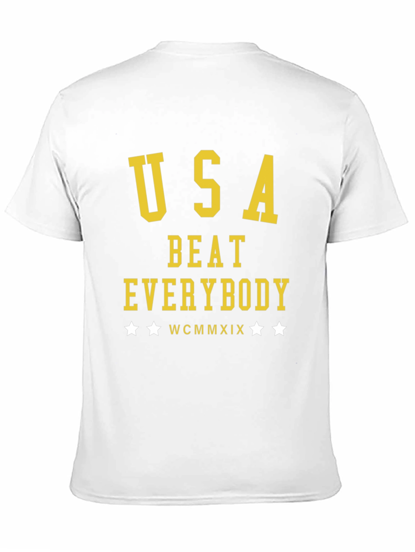 USA Beat Everybody T-Shirt - Black Cotton Tee