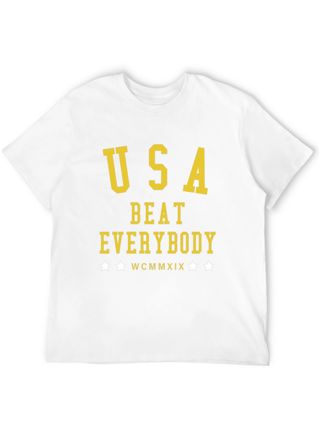 USA Beat Everybody T-Shirt - Black Cotton Tee