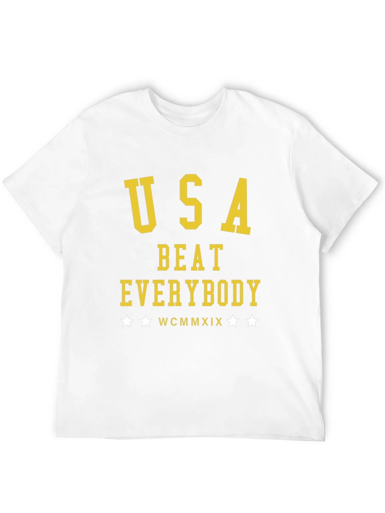 USA Beat Everybody T-Shirt - Black Cotton Tee