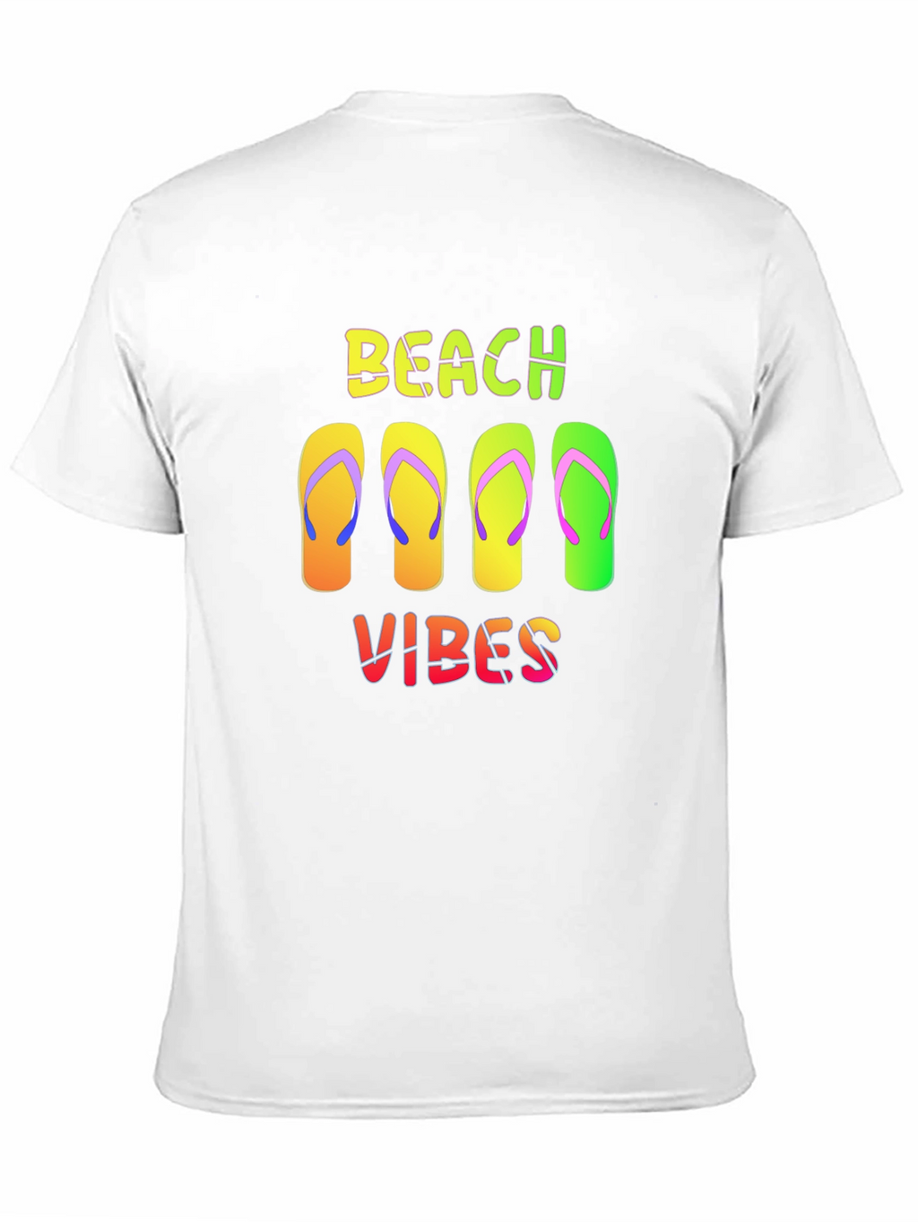 Beach Vibes Flip Flop Graphic Tee - Summer Ready
