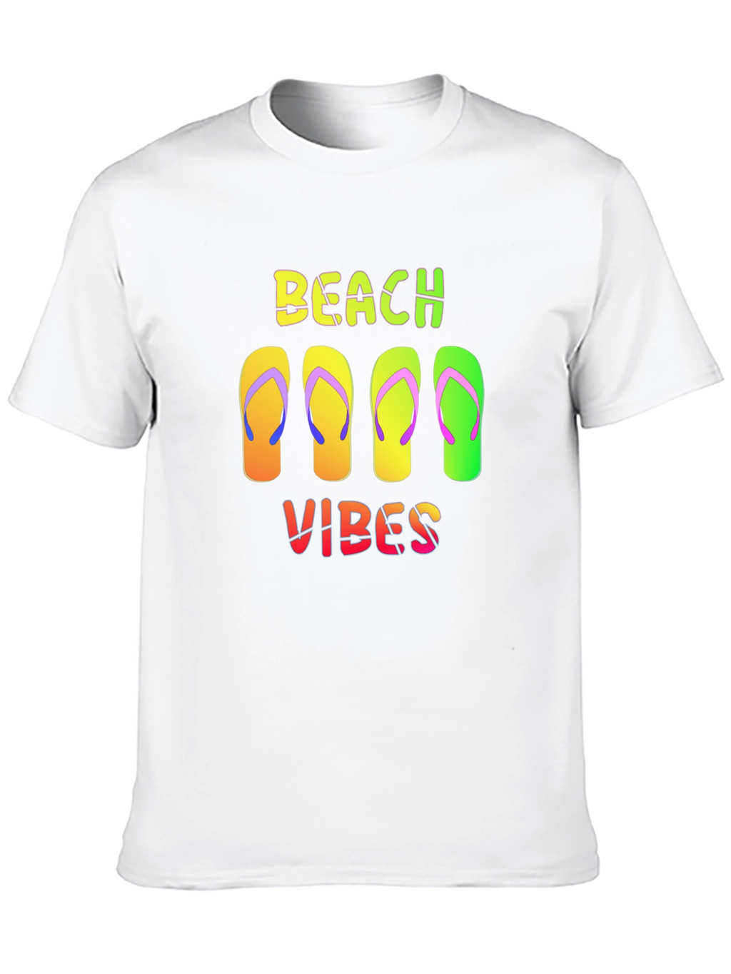 Beach Vibes Flip Flop Graphic Tee - Summer Ready