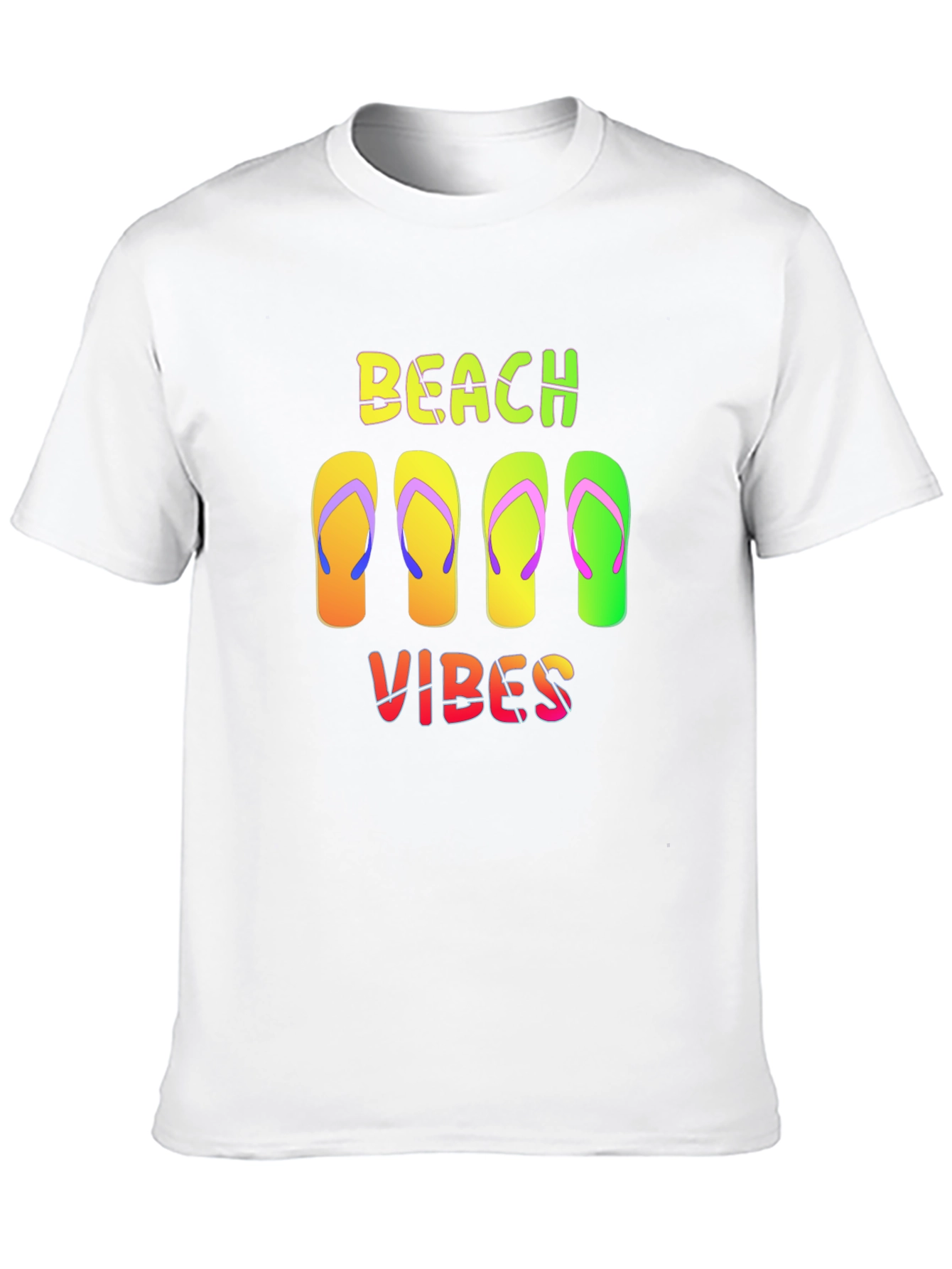 Beach Vibes Flip Flop Graphic Tee - Summer Ready