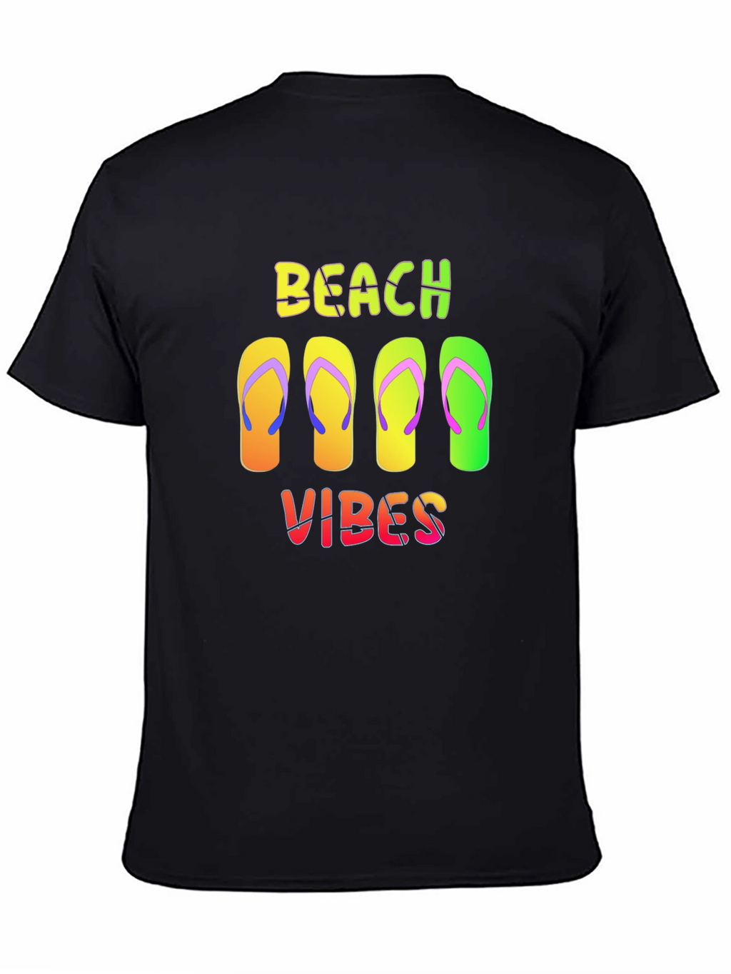Beach Vibes Flip Flop Graphic Tee - Summer Ready