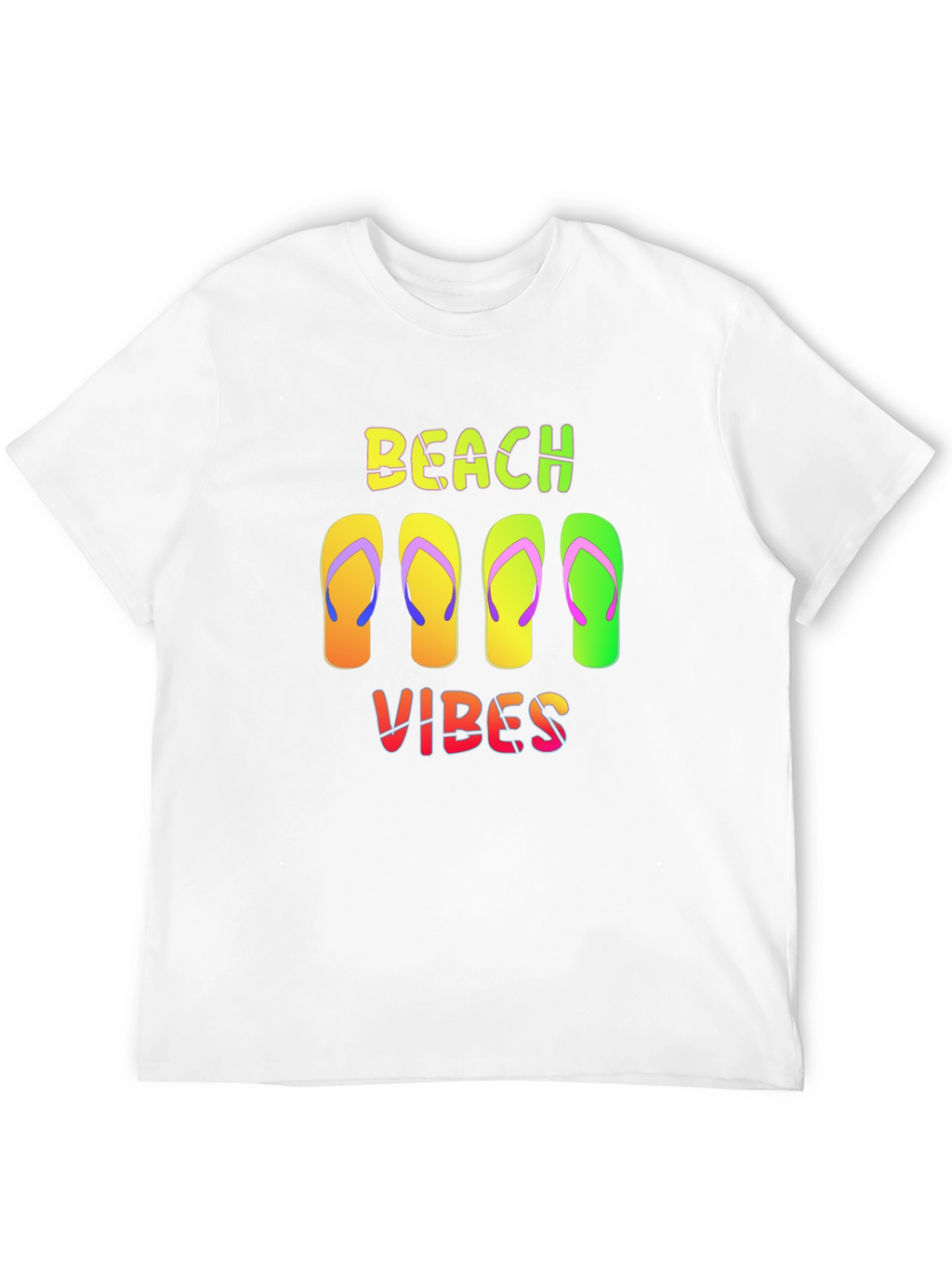 Beach Vibes Flip Flop Graphic Tee - Summer Ready