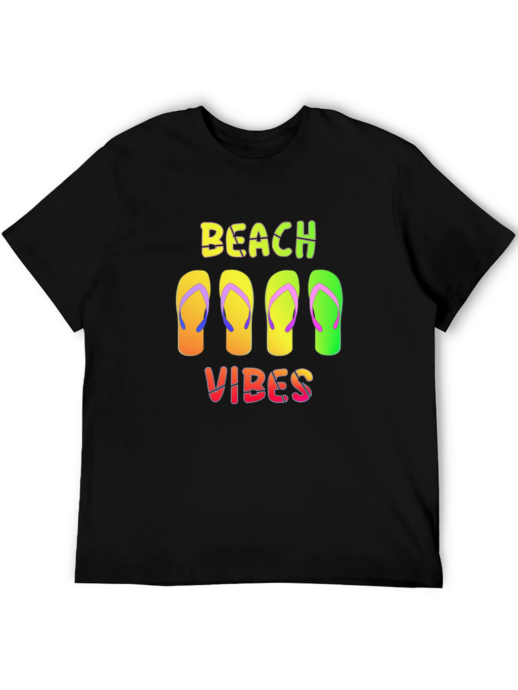 Beach Vibes Flip Flop Graphic Tee - Summer Ready