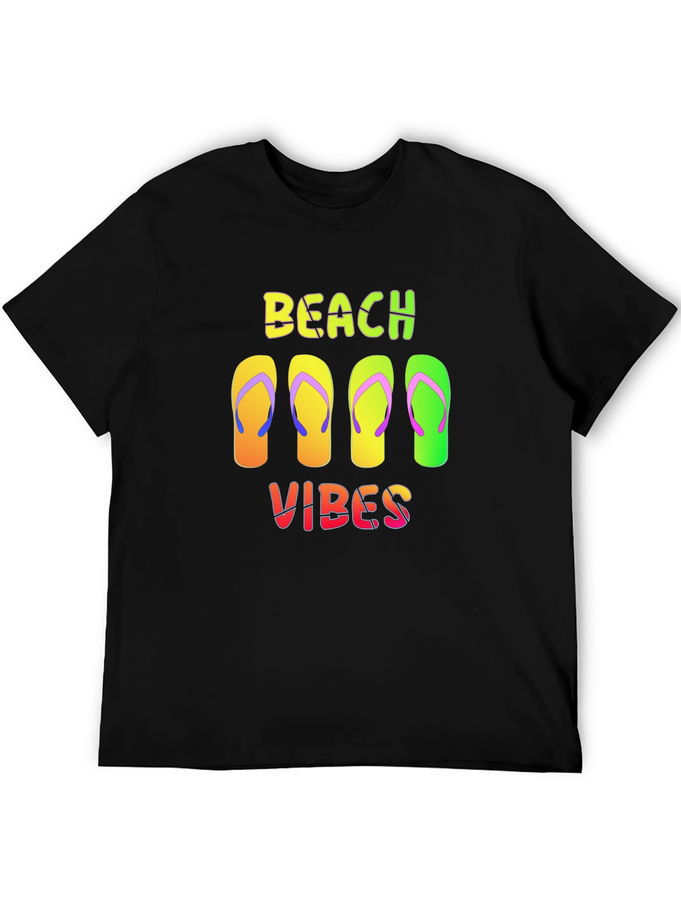 Beach Vibes Flip Flop Graphic Tee - Summer Ready