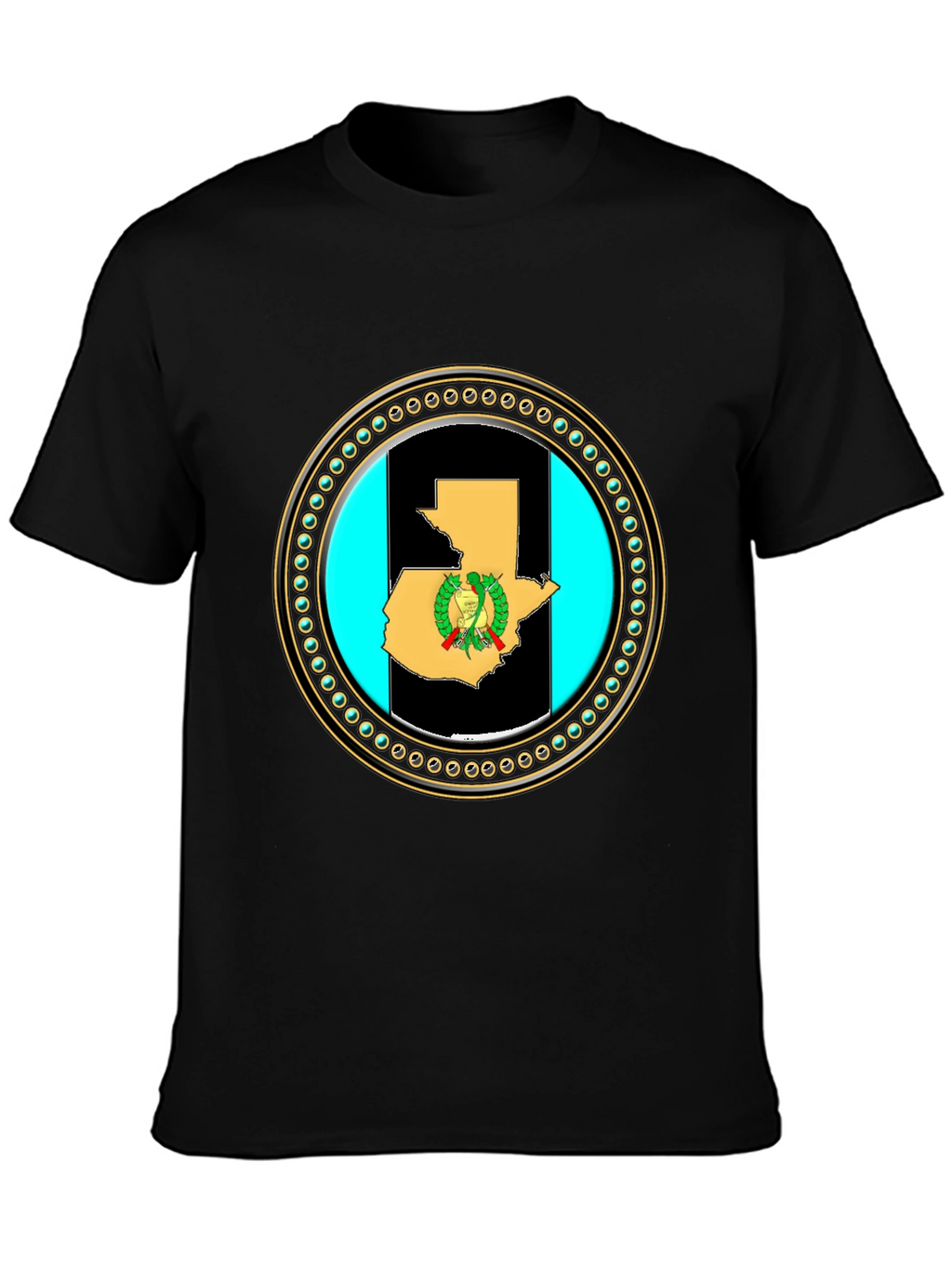 Guatemala Flag Map T-Shirt