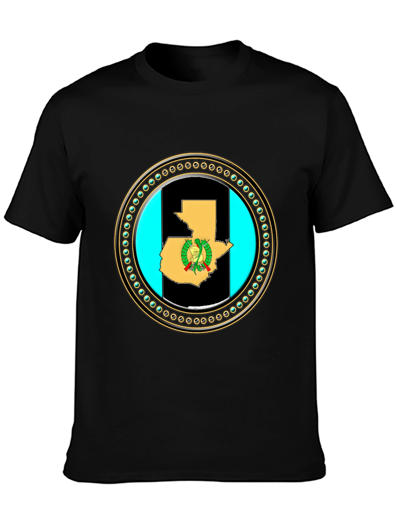 Guatemala Flag Map T-Shirt