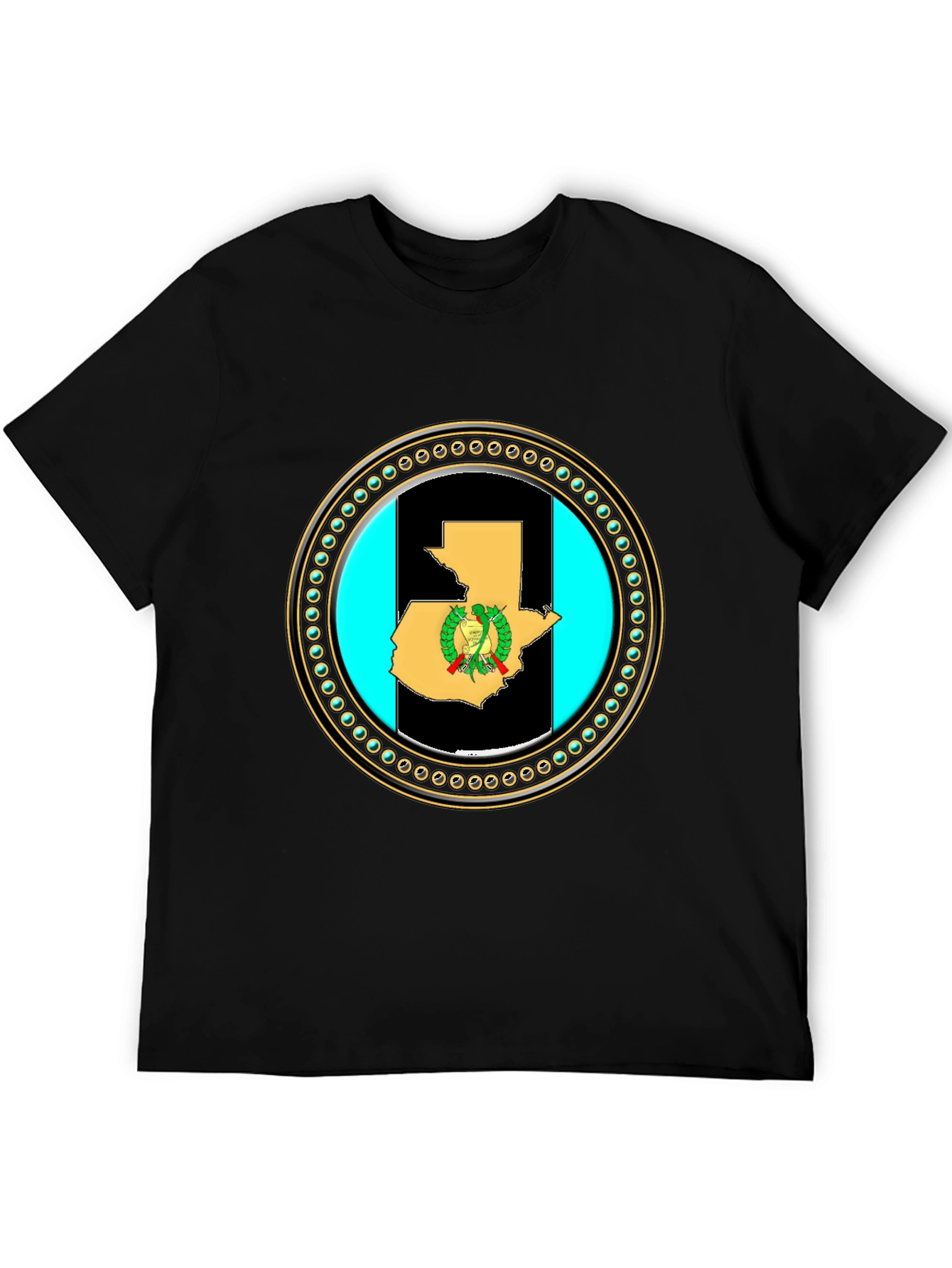 Guatemala Flag Map T-Shirt