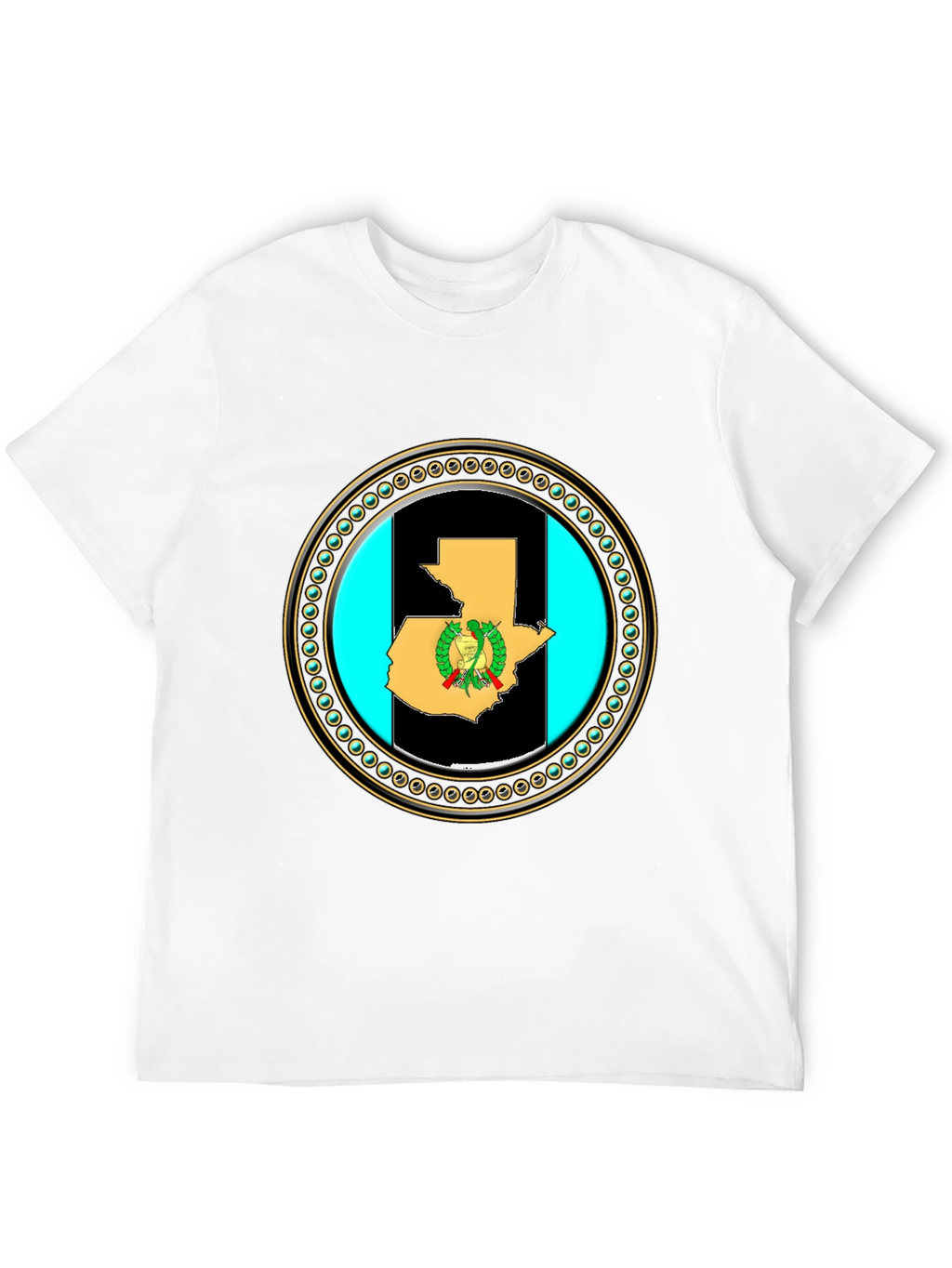 Guatemala Flag Map T-Shirt