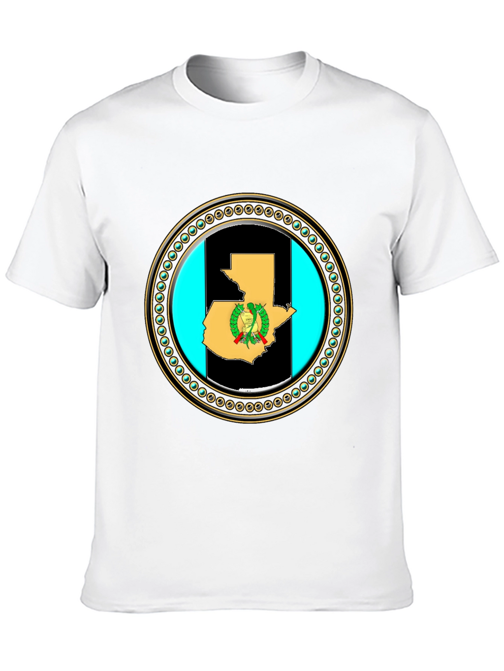 Guatemala Flag Map T-Shirt